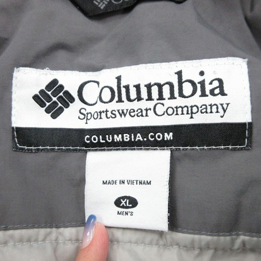 Columbia(コロンビア)のXL★古着 コロンビア COLUMBIA 長袖 ナイロン ジャケット メンズ 00年代 00s ワンポイントロゴ マルチカラー 大きいサイズ 赤他 レッド 23nov15 中古 アウター メンズのジャケット/アウター(ダッフルコート)の商品写真