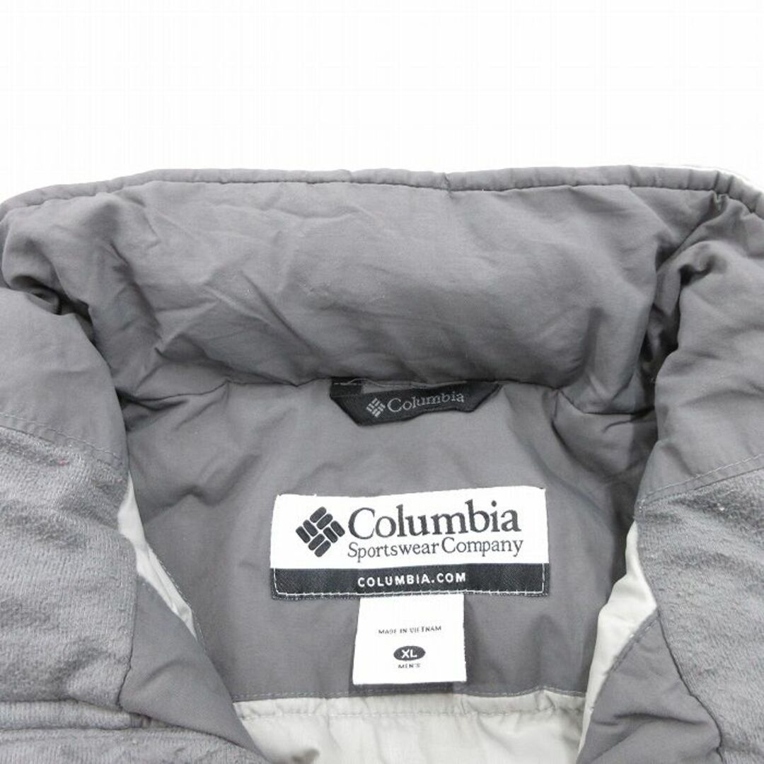 Columbia(コロンビア)のXL★古着 コロンビア COLUMBIA 長袖 ナイロン ジャケット メンズ 00年代 00s ワンポイントロゴ マルチカラー 大きいサイズ 赤他 レッド 23nov15 中古 アウター メンズのジャケット/アウター(ダッフルコート)の商品写真