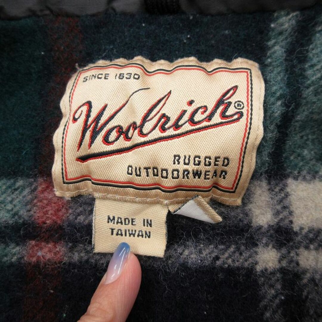 WOOLRICH(ウールリッチ)のL★古着 ウールリッチ WOOLRICH 長袖 ジャケット メンズ 00年代 00s 緑 グリーン 内側ウール 23nov16 中古 アウター メンズのジャケット/アウター(ダッフルコート)の商品写真