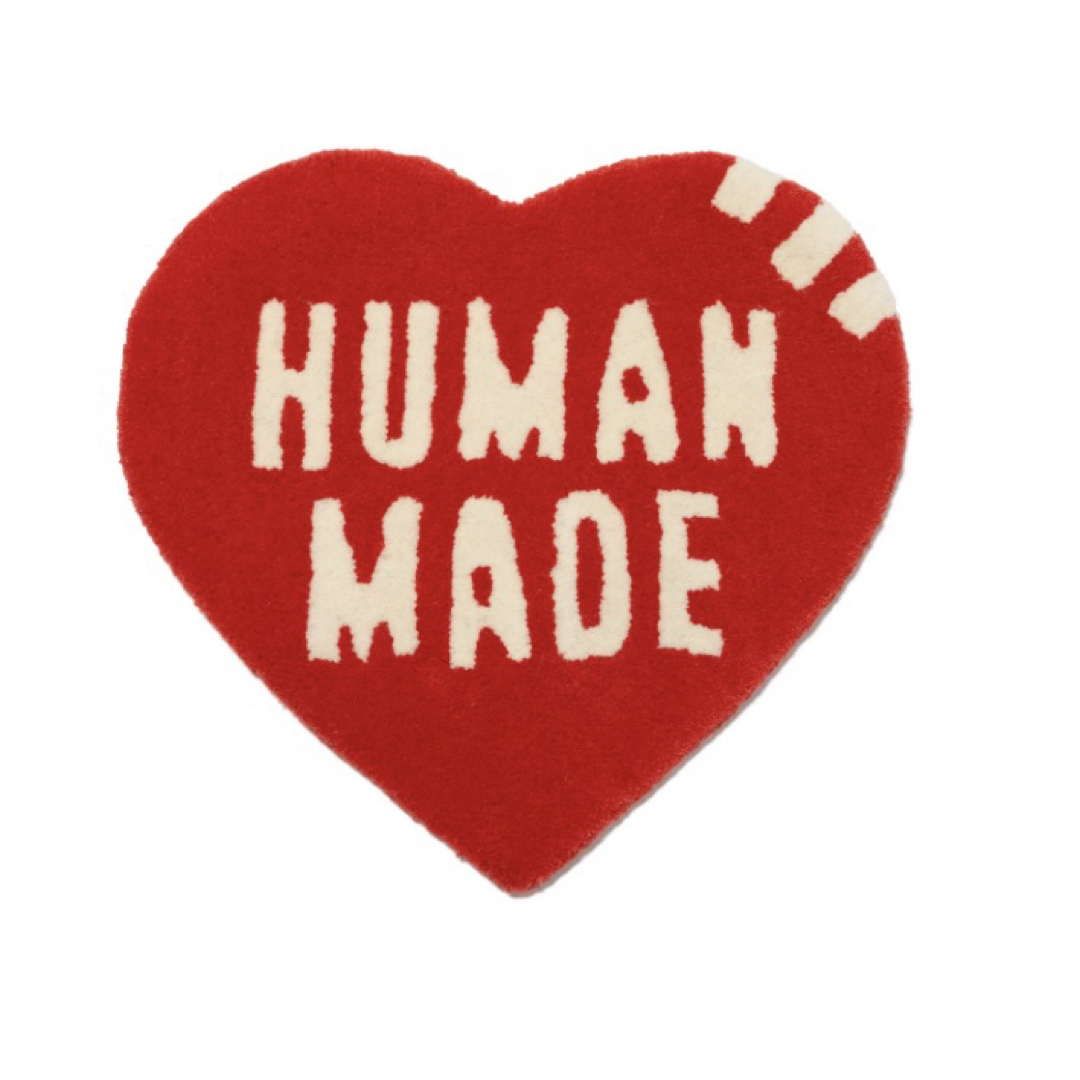 HUMAN MADE(ヒューマンメイド)のHUMAN MADE Heart Rug Small "Red" インテリア/住まい/日用品のラグ/カーペット/マット(ラグ)の商品写真