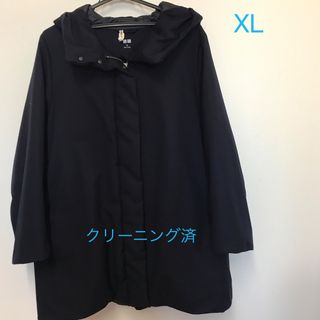 ユニクロハイブリッドダウンコート　ショート丈XL ネイビー