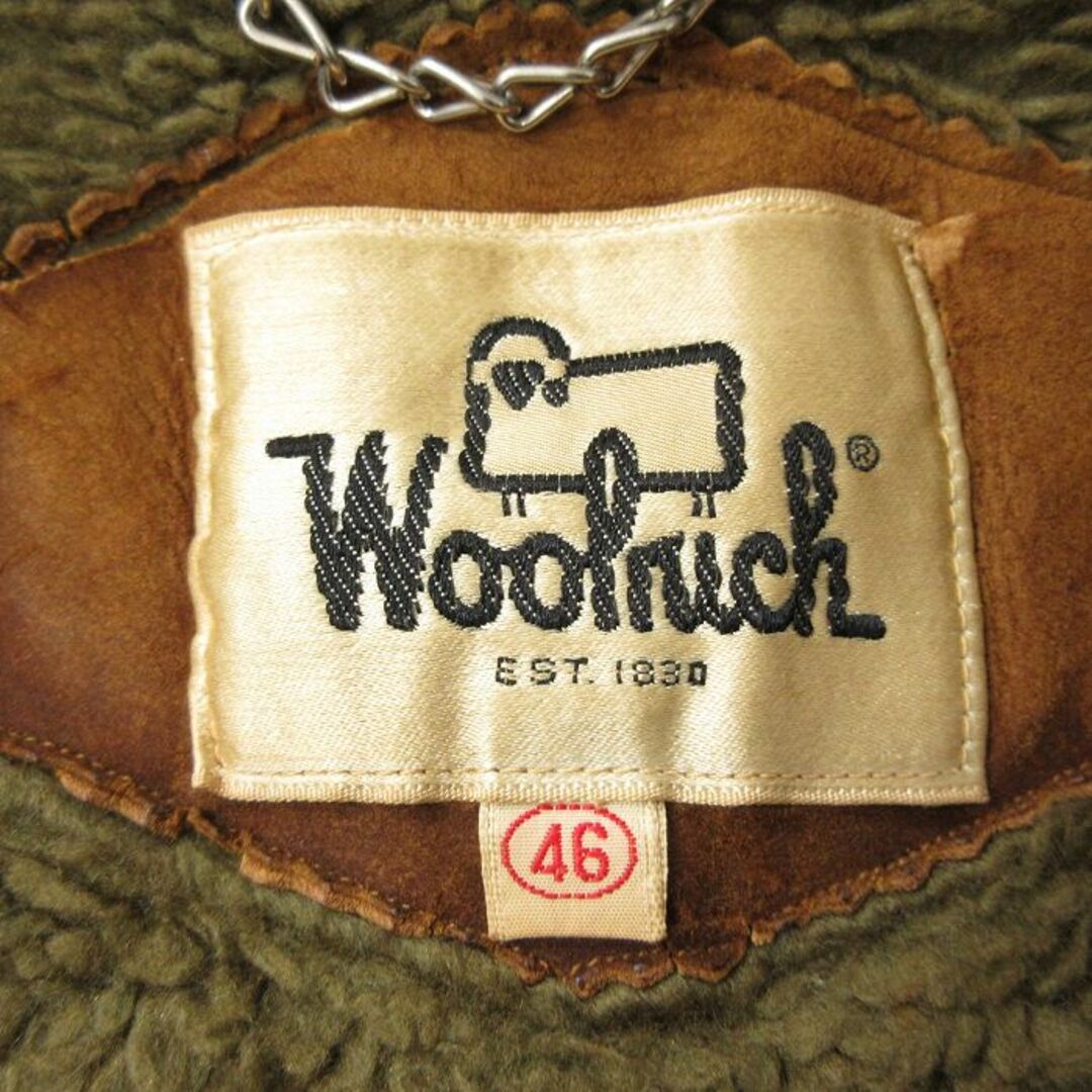 WOOLRICH(ウールリッチ)のXL★古着 ウールリッチ WOOLRICH 長袖 コーデュロイ ジャケット メンズ 80年代 80s ロング丈 大きいサイズ 茶系 ブラウン 内側ボア 23nov15 中古 アウター メンズのジャケット/アウター(ダッフルコート)の商品写真