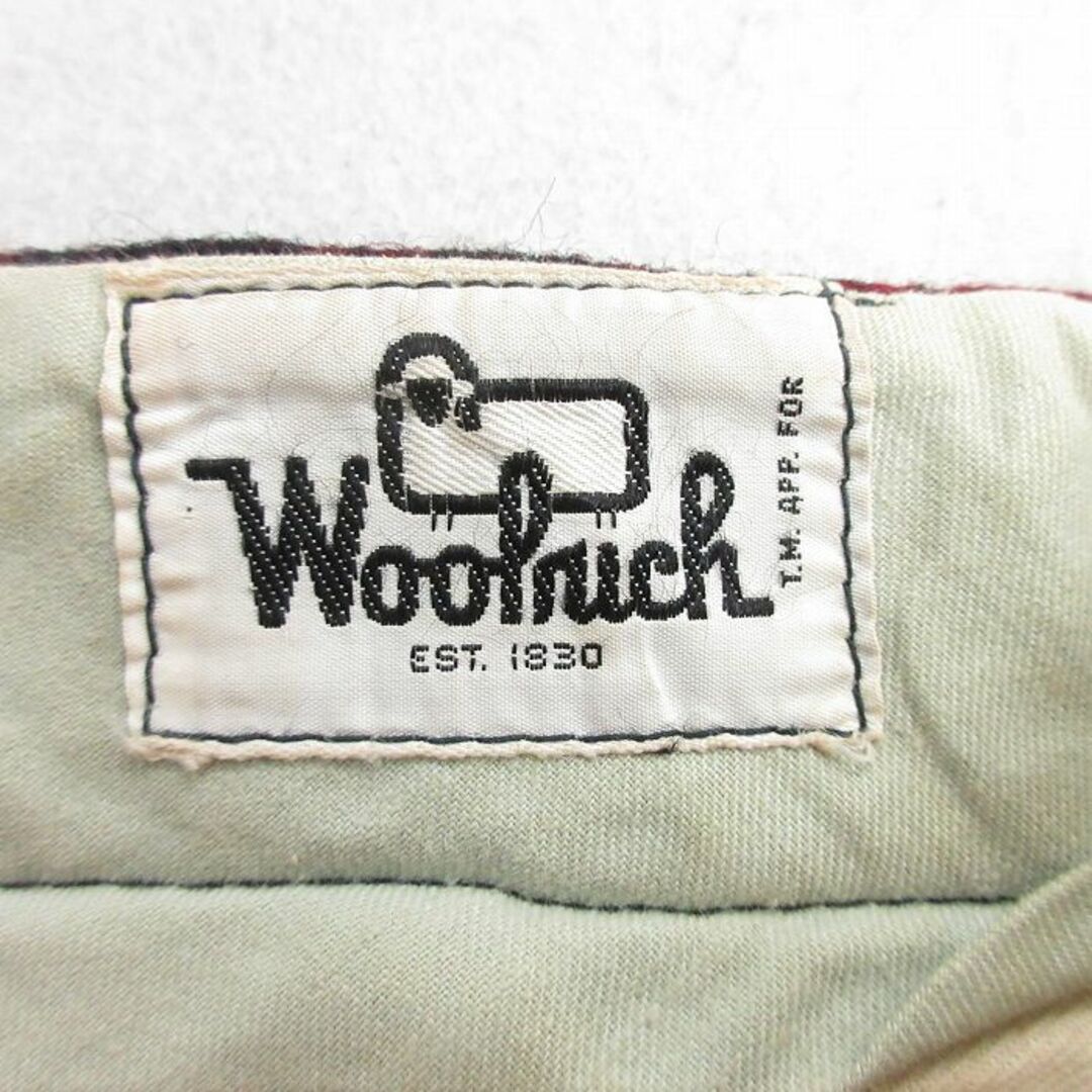 WOOLRICH(ウールリッチ)のW37★古着 ウールリッチ WOOLRICH ビンテージ ハンティング パンツ メンズ 70年代 70s タロン 赤他 レッド チェック 23nov18 中古 ボトムス ロング メンズのパンツ(ワークパンツ/カーゴパンツ)の商品写真