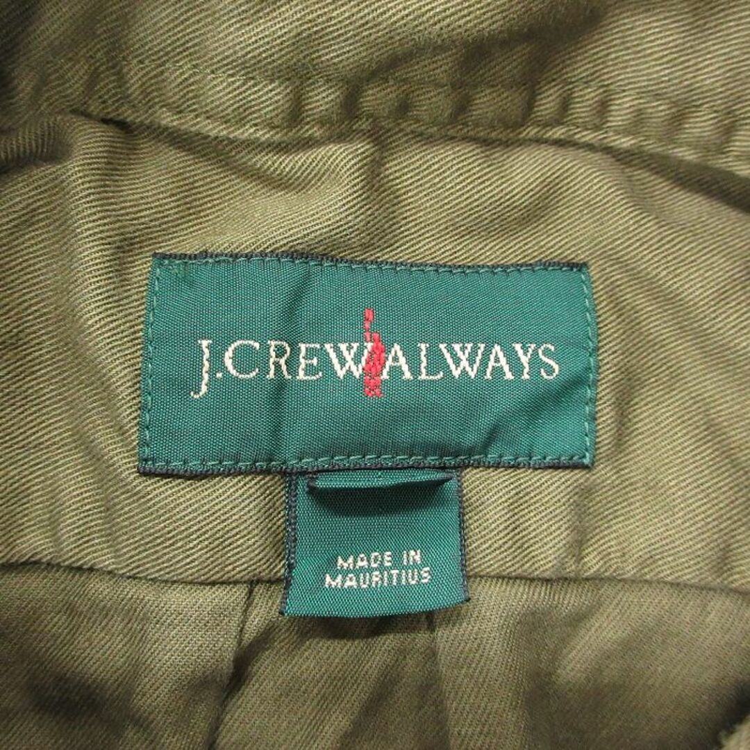 J.Crew(ジェイクルー)のL★古着 ジェイクルー J.CREW 長袖 ブランド シャツ メンズ コットン ボタンダウン 緑系 グリーン 23nov15 中古 トップス メンズのトップス(シャツ)の商品写真