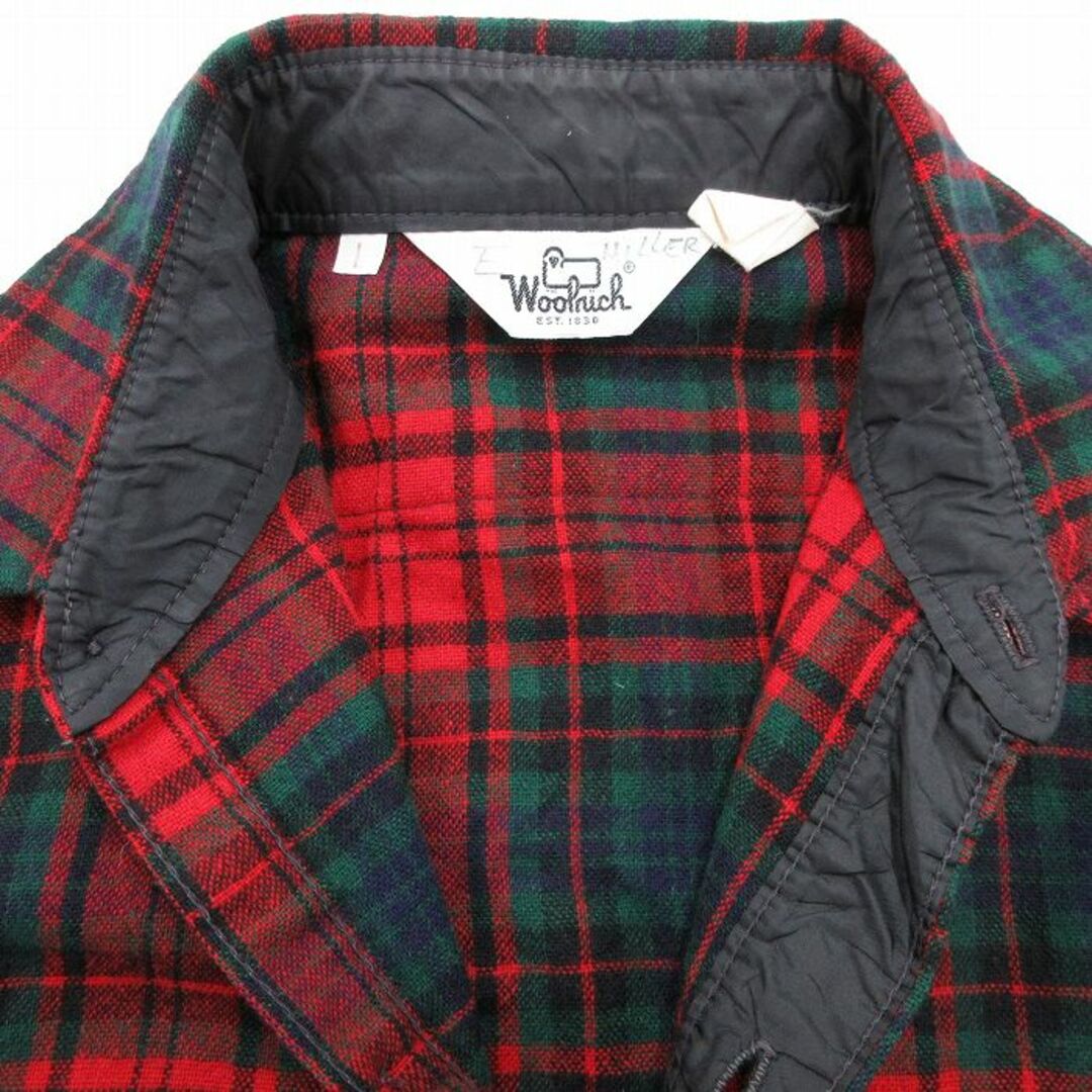 WOOLRICH(ウールリッチ)のXL★古着 ウールリッチ WOOLRICH 長袖 ウール シャツ メンズ 80年代 80s 赤他 レッド タータン チェック 23nov14 中古 トップス メンズのトップス(シャツ)の商品写真