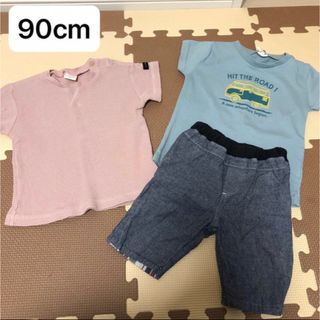 コムサイズム(COMME CA ISM)のコムサ★リバーシブル　ショートパンツ1枚、半袖シャツ2枚(Tシャツ/カットソー)