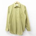 XL★古着 アロー 長袖 シャツ メンズ 80年代 80s USA製 黄緑系 …