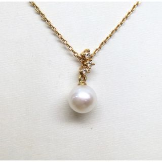 タサキ(TASAKI)のタサキ パール ダイヤモンド ネックレス 6.0ミリ 0.03ct K18(ネックレス)