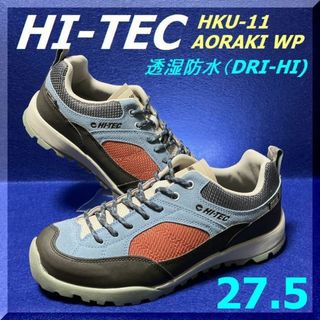 ハイテック(HI-TEC)の27.5cm 透湿防水 ハイテック HKU11 アオラキ　WP　BL/RD/WH(スニーカー)