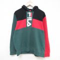 L★古着 フィラ FILA 長袖 スウェット パーカー メンズ ビッグロゴ マ…