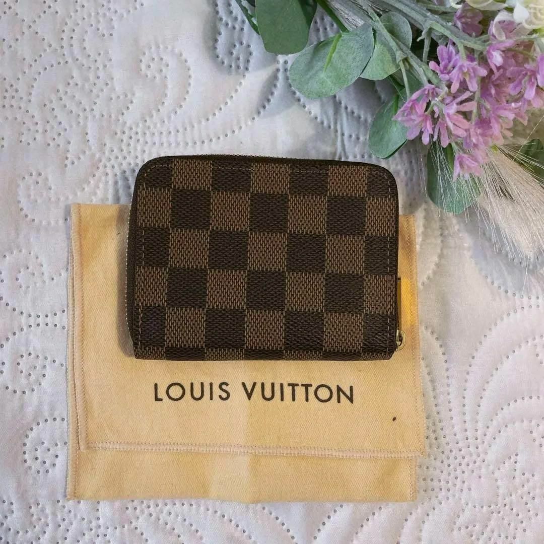 LOUIS VUITTON(ルイヴィトン)の超美品 ヴィトン N63070 ダミエ ジッピー コインケース ミニ財布 メンズのファッション小物(コインケース/小銭入れ)の商品写真