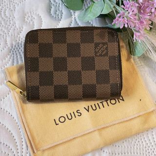 ルイヴィトン(LOUIS VUITTON)の超美品 ヴィトン N63070 ダミエ ジッピー コインケース ミニ財布(コインケース/小銭入れ)