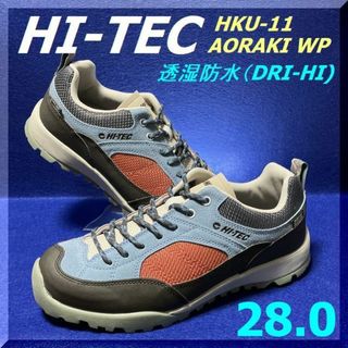 ハイテック(HI-TEC)の28.0cm 透湿防水 ハイテック HKU11 アオラキ　WP　BL/RD/WH(スニーカー)