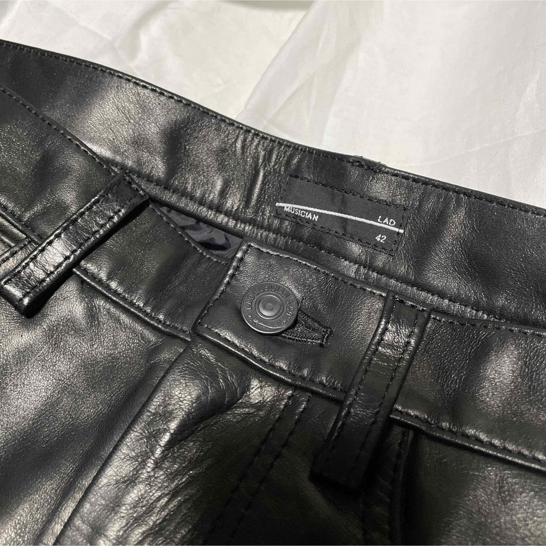 LAD MUSICIAN(ラッドミュージシャン)のLADMUSICIAN HORSE LEATHER PANTS レザーパンツ メンズのパンツ(その他)の商品写真