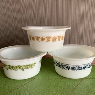 パイレックス(Pyrex)のパイレックス　バタージャー3点(食器)