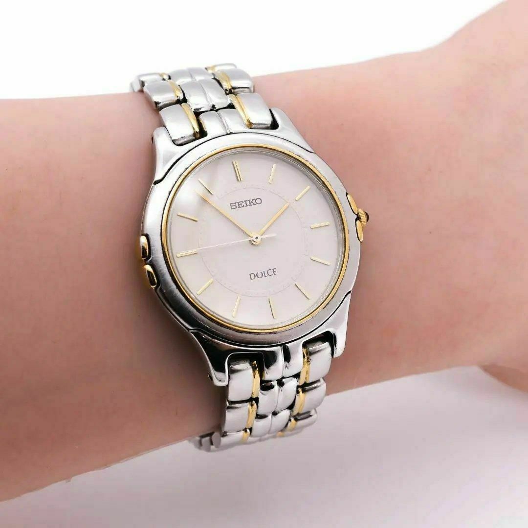 《美品》SEIKO Dolce 腕時計 アイボリー クォーツ メンズ w出品物一覧はこちらbyAC