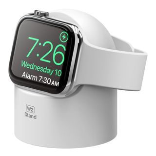 アップルウォッチ(Apple Watch)のエラゴ Apple Watch用 シリコン充電スタンド ホワイト elago W(その他)