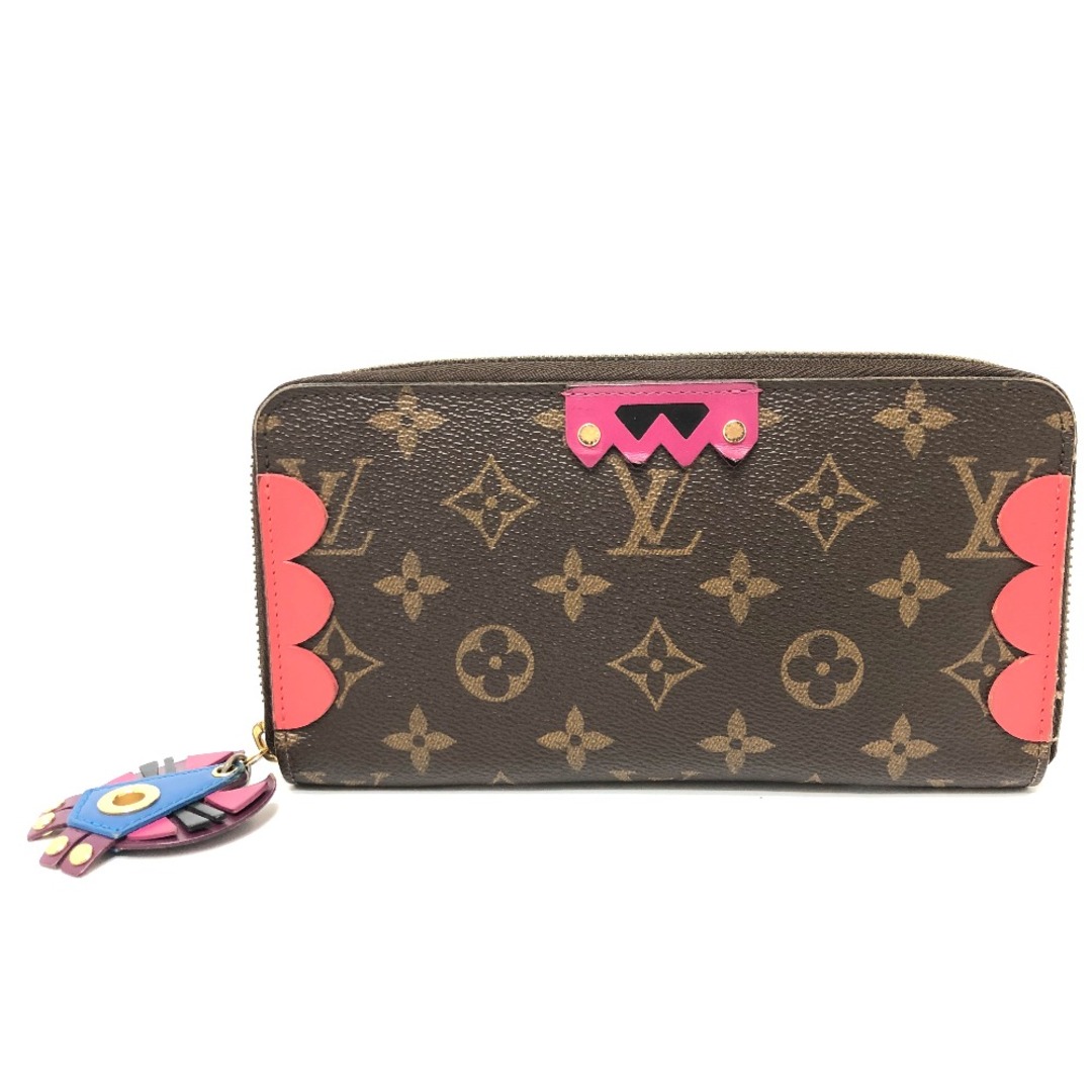 LOUIS VUITTON(ルイヴィトン)のルイヴィトン LOUIS VUITTON ジッピー ウォレット トーテム  M61364 モノグラム  ウォレット 長財布 モノグラムキャンバス ブラウン/レッド レディースのファッション小物(財布)の商品写真