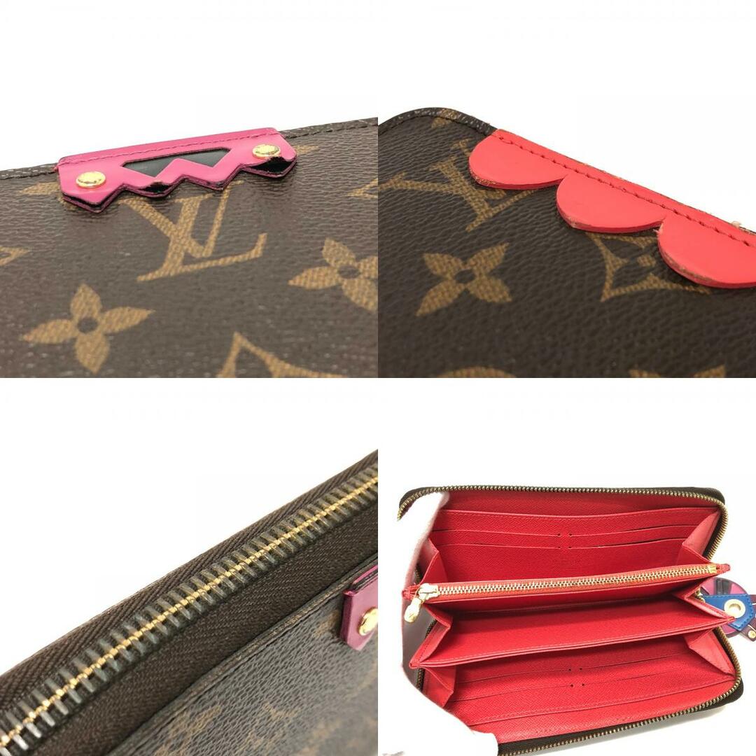 LOUIS VUITTON(ルイヴィトン)のルイヴィトン LOUIS VUITTON ジッピー ウォレット トーテム  M61364 モノグラム  ウォレット 長財布 モノグラムキャンバス ブラウン/レッド レディースのファッション小物(財布)の商品写真