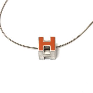 エルメス(Hermes)のエルメス HERMES Hキューブ カージュドアッシュ アクセサリー ネックレス メタル オレンジ(ネックレス)