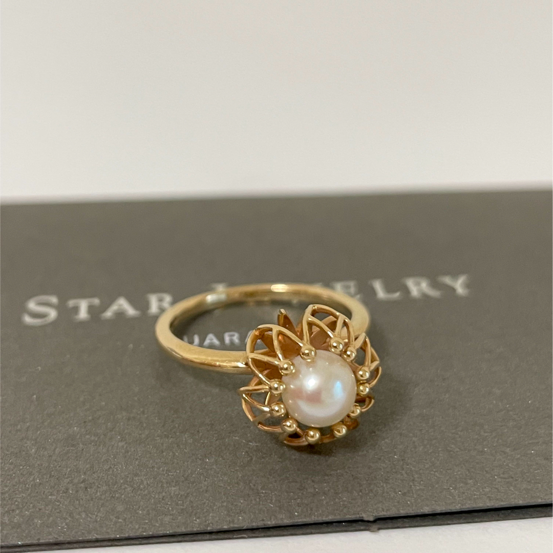 STAR JEWELRY(スタージュエリー)のスタージュエリー　アコヤパール　K10  ゴールド　リング　10号 レディースのアクセサリー(リング(指輪))の商品写真