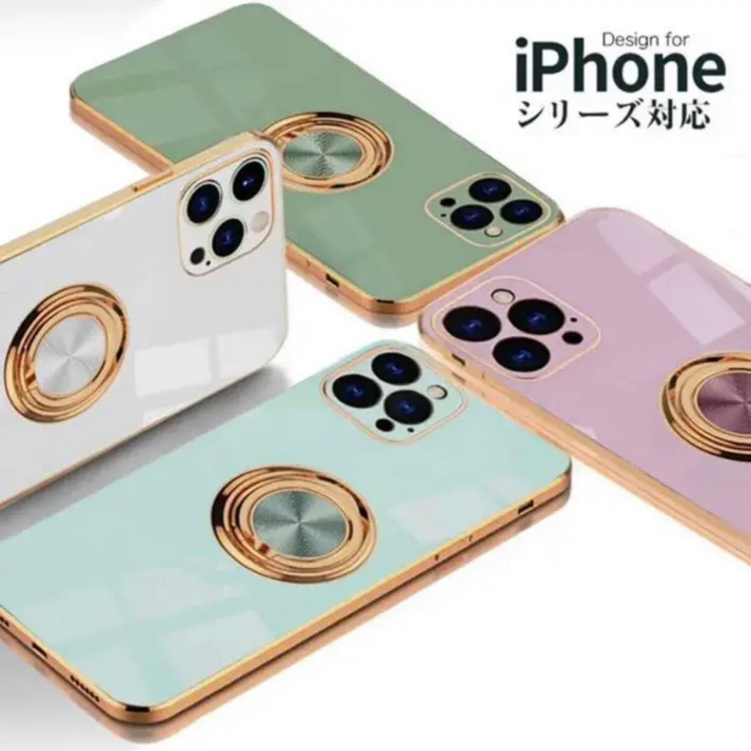 大人気シリーズ❗️高級感‼️リング付き⭐︎iPhone アイフォン ケース‼️ スマホ/家電/カメラのスマホアクセサリー(iPhoneケース)の商品写真