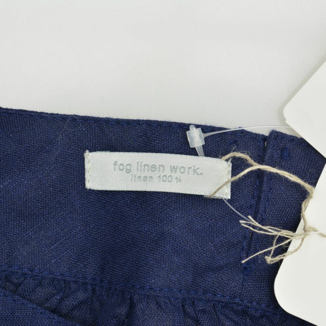 fog linen work(フォグリネンワーク)の【foglinenwork】アリーヤ トップ リネン ブルーインディゴブラウス レディースのトップス(シャツ/ブラウス(長袖/七分))の商品写真