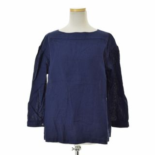 フォグリネンワーク(fog linen work)の【foglinenwork】アリーヤ トップ リネン ブルーインディゴブラウス(シャツ/ブラウス(長袖/七分))