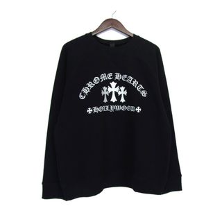 Chrome Hearts - クロムハーツ CHROME HEARTS ■ 【 SWTSHRT U SAILIN ON CREW 】 トリプル クロス ロゴ 刺繍 プルオーバー スウェット トレーナー 32437