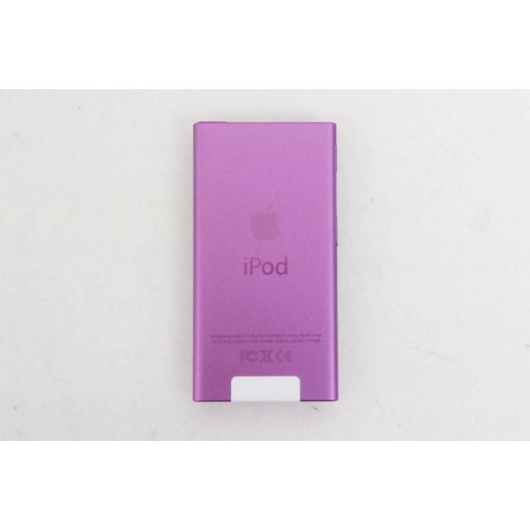 【中古】Appleアップル 第7世代 iPod nano 16GB パープル MD479J スマホ/家電/カメラのオーディオ機器(ポータブルプレーヤー)の商品写真