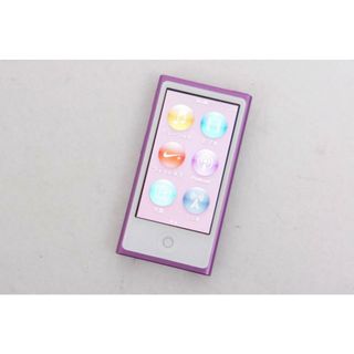 【中古】Appleアップル 第7世代 iPod nano 16GB パープル MD479J(ポータブルプレーヤー)