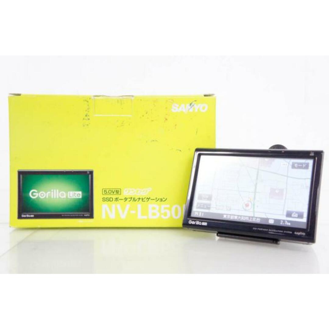 【中古】C SANYOサンヨー 5V型 ワンセグチューナー内蔵 SSDポータブルナビゲーション Gorilla Lite NV-LB50DT 自動車/バイクの自動車(カーナビ/カーテレビ)の商品写真