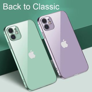 売れてます‼️クリア 透明 メタリック シンプル iPhone ケース (iPhoneケース)