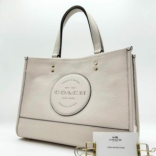 コーチ(COACH)のX343【美品】コーチ／ハンドバッグ　ミニトート　デンプシー　キャリーオール　白(ハンドバッグ)