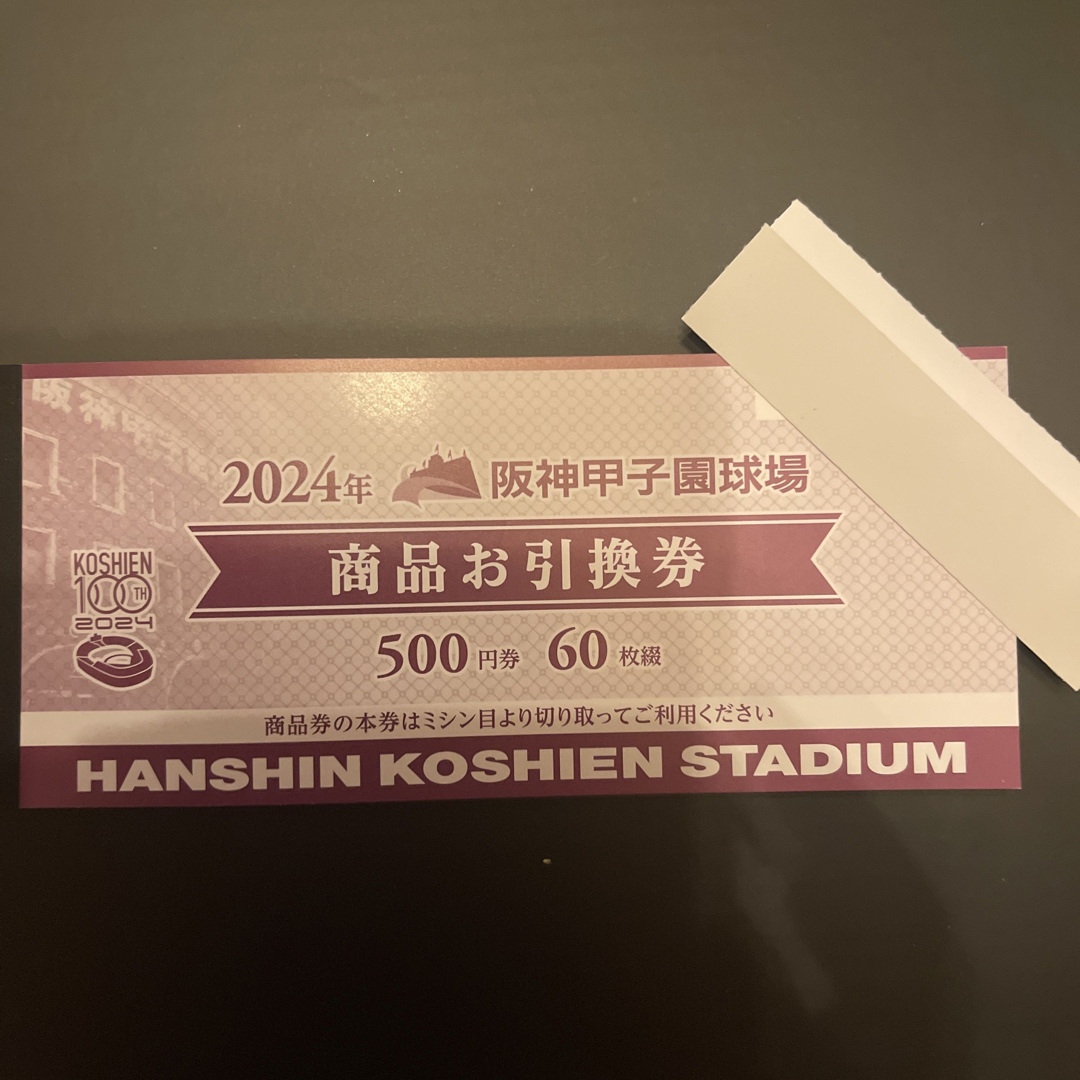 阪神タイガース(ハンシンタイガース)の2024 阪神甲子園球場  商品引換券 チケットのスポーツ(野球)の商品写真