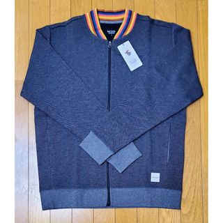 ポールスミス(Paul Smith)のポールスミス　新品　メンズ　ジップアップスウエット(シェブロン/チャコールL)(スウェット)