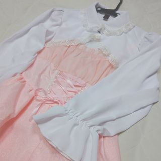 シーイン(SHEIN)のSHEIN ロリータ キャミワンピース ブラウス セット  量産  ヲタ活にも♡(ミニワンピース)