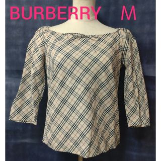 バーバリーブルーレーベル(BURBERRY BLUE LABEL)のバーバリー ノバチェック 長袖トップス② 38(カットソー(長袖/七分))