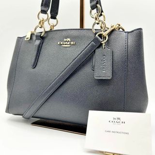 コーチ(COACH)のX353【美品】コーチ／ショルダーバッグ　ミニ　クリスティー　キャリーオール　黒(ショルダーバッグ)