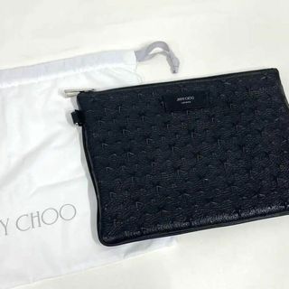 ジミーチュウ(JIMMY CHOO)のジミーチュウ♡クラッチバッグ ユニセックス スター 黒(セカンドバッグ/クラッチバッグ)