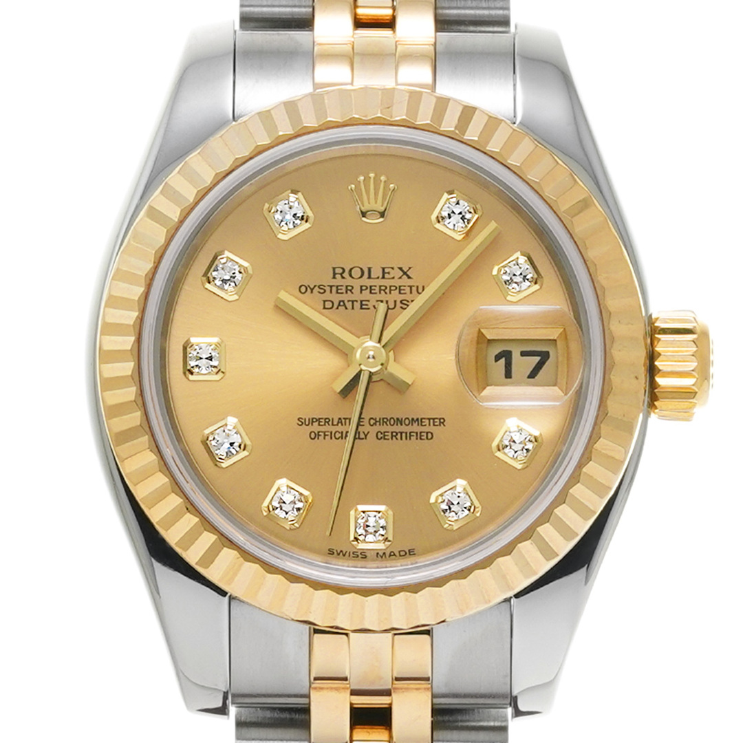 ROLEX(ロレックス)の中古 ロレックス ROLEX 179173G F番(2004年頃製造) シャンパン /ダイヤモンド レディース 腕時計 レディースのファッション小物(腕時計)の商品写真