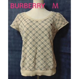 バーバリーブルーレーベル(BURBERRY BLUE LABEL)のバーバリー ノバチェック トップス 38(カットソー(半袖/袖なし))