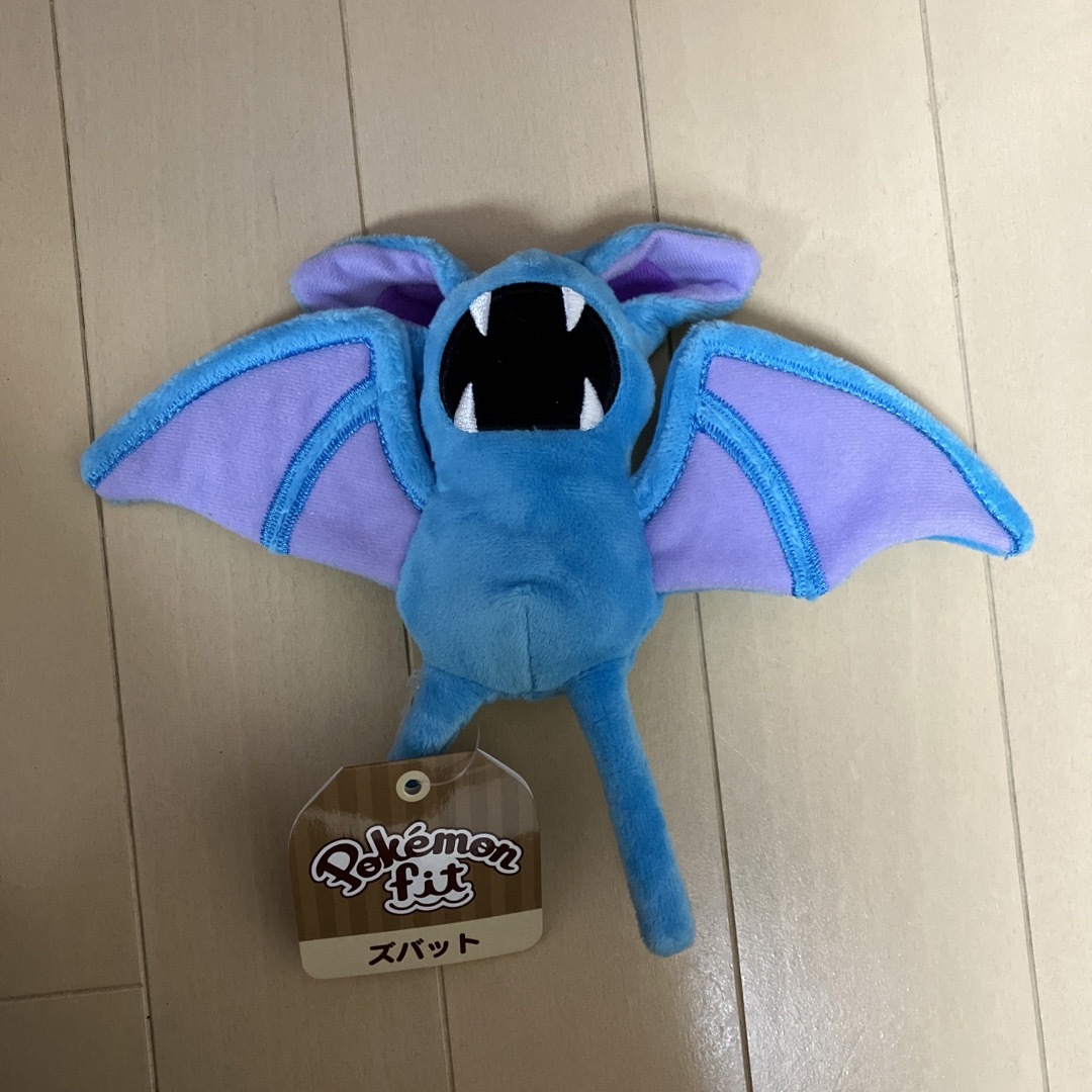 ポケモン(ポケモン)のポケモンセンターオリジナル ぬいぐるみ Pokemon fit ズバット エンタメ/ホビーのおもちゃ/ぬいぐるみ(ぬいぐるみ)の商品写真