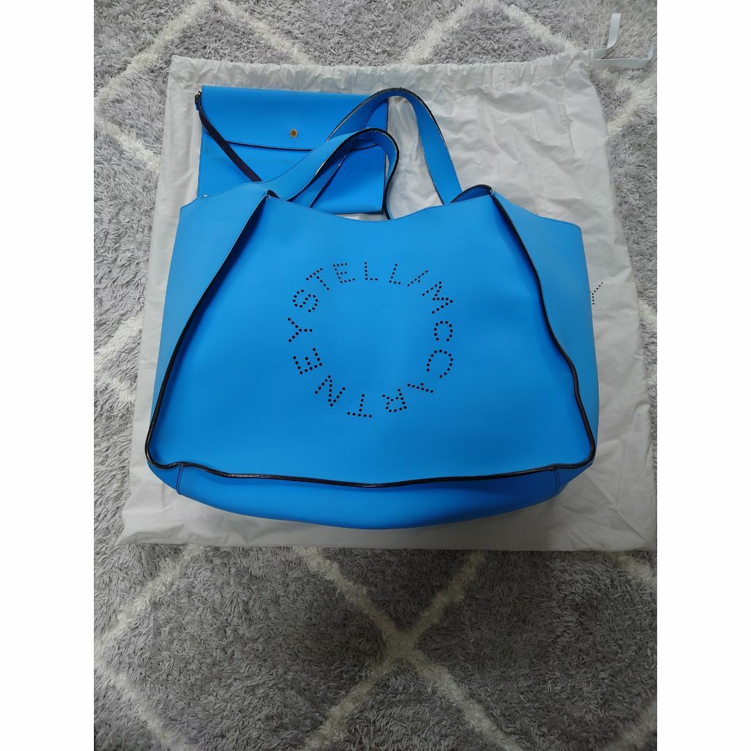 Stella McCartney - STELLA McCARTNEY ステラマッカートニー ロゴトートバッグ ブルー
