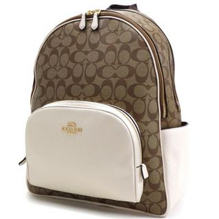 コーチ(COACH)のコーチ リュック レディース COACH バックパック バッグ カーキ チョーク(リュック/バックパック)