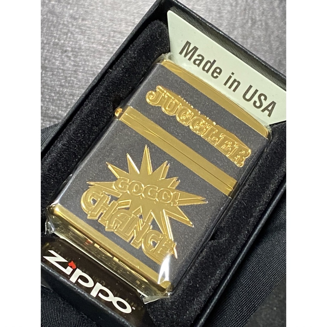 zippo ジャグラー ゴールド 特殊加工 ブラック 希少モデル 2023年製 エンタメ/ホビーのテーブルゲーム/ホビー(パチンコ/パチスロ)の商品写真