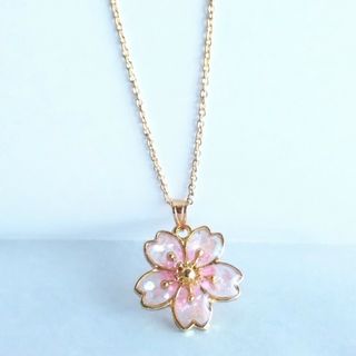 桜の花ペンダント(ネックレス)