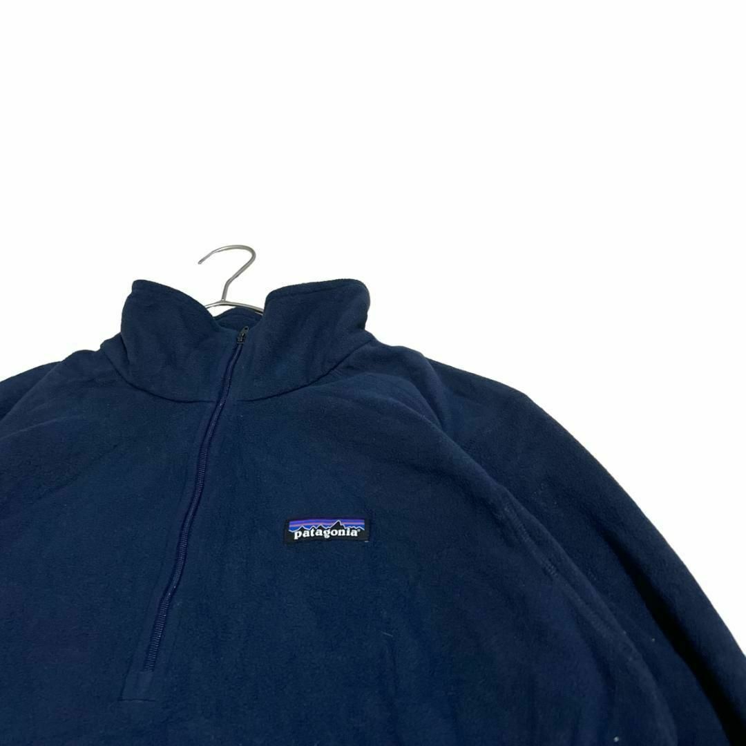 patagonia(パタゴニア)のパタゴニア ハーフジップフリース ロゴタグ ネイビー 薄手 レディースi72 レディースのトップス(トレーナー/スウェット)の商品写真