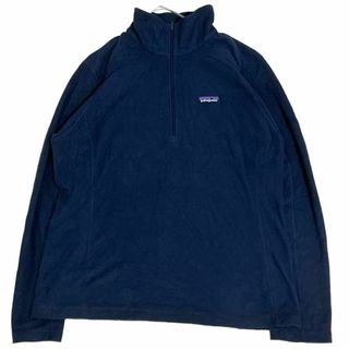 patagonia - パタゴニア ハーフジップフリース ロゴタグ ネイビー 薄手 レディースi72