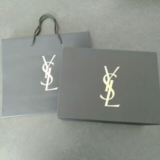 イヴサンローラン(Yves Saint Laurent)のYSL イヴサンローラン ラッピングギフトボックスセット ショッパー(ショップ袋)